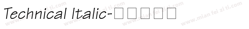 Technical Italic字体转换